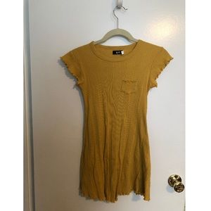 Urban Outfitters Yellow Gold Mini Dress